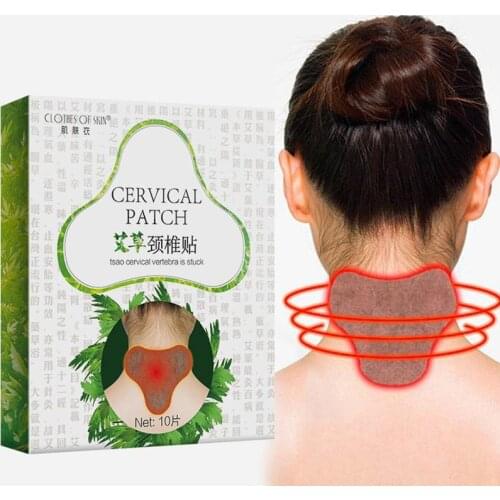 10pc Health Care Cervical Patch Pain Plaster Relaxing Natural Wormwood Rheumatic Arthritis Plaster for Neck and shoulder Massage