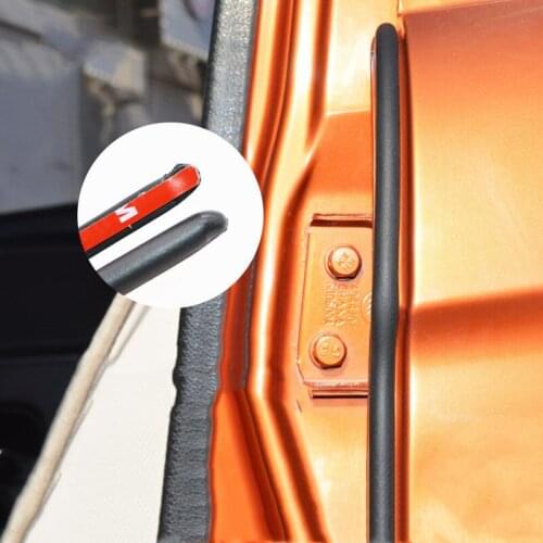 2pcs Car Door Rubber Seal Strip Weatherstrip Door Insulation Edge Sealing Universal Auto B Pillar Protection Sealant Hardware