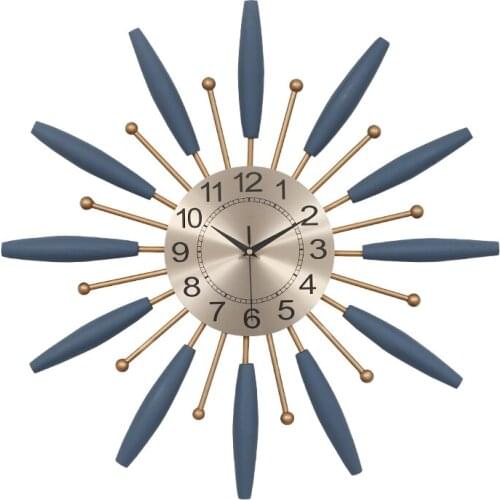 Luxury Wooden Creative Wall Clock Retro Nordic Vintage Wall Watch Minimalist Living Room Zegar Scienny Home Decoration OO50WC
