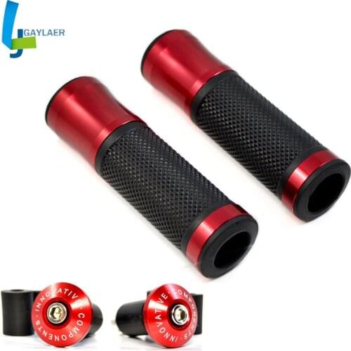 7/8'' Motorcycle Handle Handlebar Grips CNC 22MM Street Racing Moto Racing Grips End Plug Slider 2019