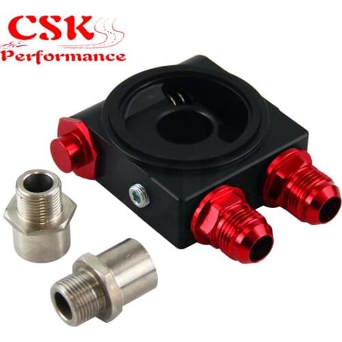 3/4" 16-UNF / M20 X1.5 AN10 OIL COOLER FILTER THERMOSTAT SANDWICH PLATE ADAPTOR