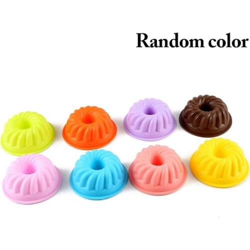 Silicone Mini Cake Mold 2.75in Cupcake Bread Making Mould Household Diy Jelly Candy Chocolate Fondant Decoration Molds Supplies