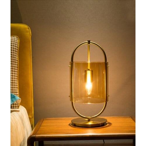 Modern Creative Glass Table Lamp Showroom Restaurant Bar Villa Hotel Home Living Room Study Bedroom Desk Light TA200