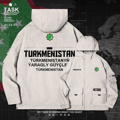 Turkmenistan Turkmen TKM men jacket hooded air force logo army fan clothing printed streetwear nation new top autumn clothes