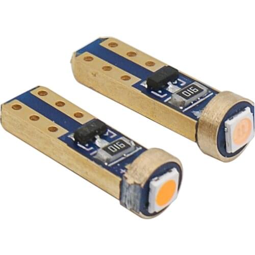 10pcs T5 LED W3W W1.2W Car Interior 1 SMD DC 12V Super bright 3030 LED Car Dashboard warming indicator Auto Instrument Lamp