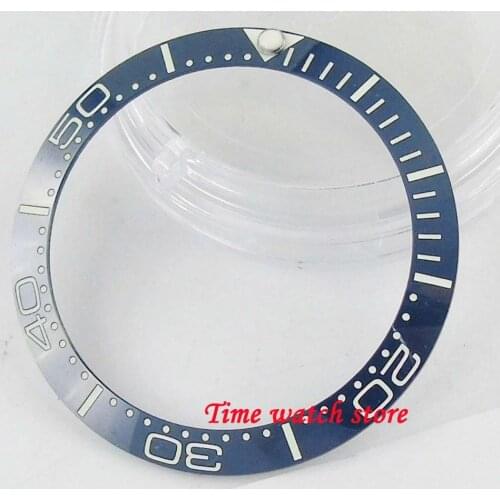 38mm ceramic bezel super luminous high quality blue ceramic bezel insert for 40mm mens watches Be62