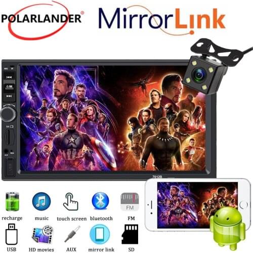 7-inch FM 1080P Android Touch Screen WIFI MirrorLink USB Color Backlight Bluetooth Car Radio MP5 2Din IOS