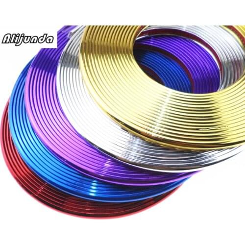 8 m car tire rim tire edge shield shiny cool DIY sticker forFord Focus Fusion Escort Kuga Ecosport Fiesta Falcon EDGE/Explorer