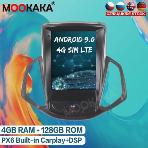 Android 9.0 128GB Tesla Style Car Multimedia Player Stereo For FORD EcoSport 2013-2017 Auto Radio GPS Navigation Head Unit Audio