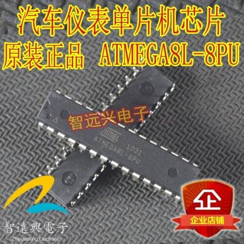 Free shipping ATMEGA8L-8PU ATMEGA8L 8PU 8-bit AVR with 8K Bytes In-System Programmable Flash DIP-28 new original
