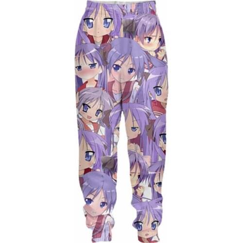 Kawaii Anime Girl DropOut Pants Men Casual Trouser Jogger Bodybuilding Sweatpants Anime Hip Hop Joggers Pants Funny Streewear