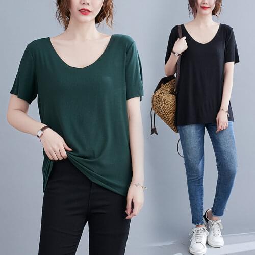 BUSINMENFUO Women's Loose T-Shirts