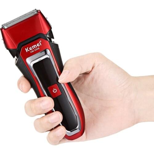 Fast Charge Men Waterproof Beard Shaver USB Cordless Electric Rotary Trimmer