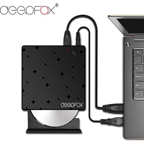 Deepfox USB 3.1 Type C CD/DVD RW Burner Optical Drive CD/DVD ROM Player For Macbook Matebook With Inductive Touch Switch