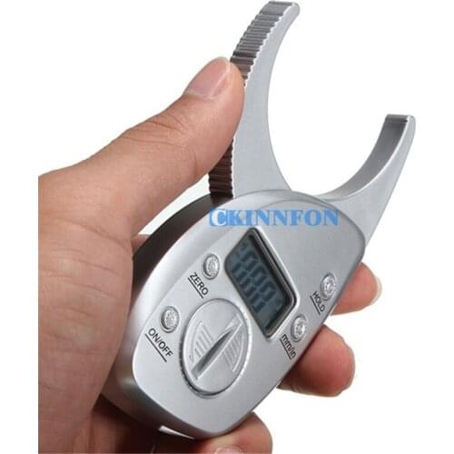 DHL 20PCS Digital High Quality Display LCD Body Fat Caliper Skin Fold Analyzer