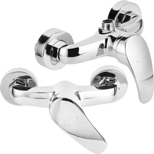 G1/2 Thread Wall-in Concealed Copper Mixing Valve Bathroom Shower Faucet Water Splitter Shower Valve Diverter Cold Hot Water Tap