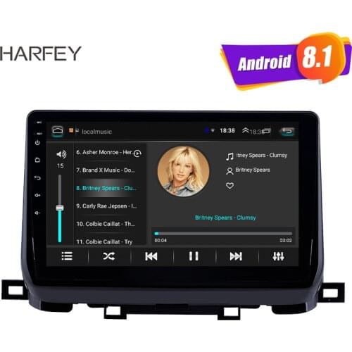 Harfey 10.1" Android 8.1 for KIA SportageR 2018 HD Touchsreen Bluetooth Auto Radio GPS WIFI Stereo support SWC 3G Module OBD2