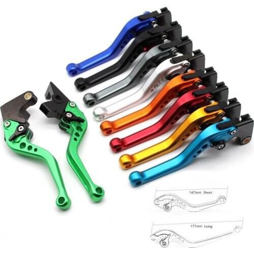 Short/Long Brake Clutch Levers For KAWASAKI ZRX400 ZXR400 ZR750 ZEPHYR GPZ500 ZZR600 Motorcycle Accessories Adjustable CNC