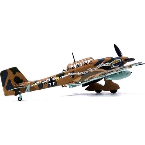 Diecast 1/72 Scale Germany WWII Airforce JU-87 Fighter Air Force Aircraft Plane Model Alloy AirlineToy Collectible Gift
