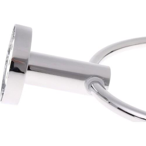 Stainless Steel Towel Ring Holder Hanger Wall Mounted Bathroom Home Hotel P15D
