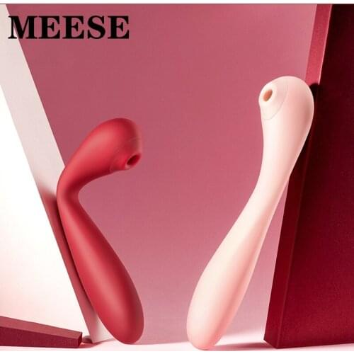 New female masturbation bending sucking vibration G-spot clitoral stimulation silicone vibration nipple sucker sex toy heating