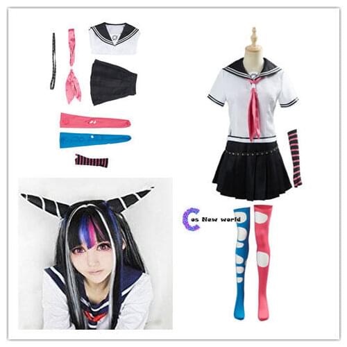 2020 New Anime Super Dangan Ronpa 2 Danganronpa Ibuki Mioda Cosplay Costumes Suit Skirt Halloween For Women Custom Made