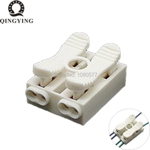 New Arrival spring push quick Wiring Terminals cable connector 2 input to 4 output no need soldering terminal 250V 6A