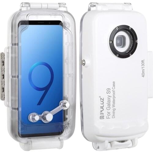 PULUZ 40m/130ft Waterproof Diving Housing Photo Video Taking Underwater Cover Case for Galaxy S9