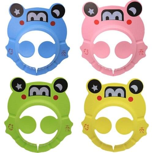 Adjustable Baby Kid Safe Shampoo Bath Bath Shower Cap Hat Shampoo Hair Conditioner Cap Adjustable Elastic Shampoo Cap Bath Tool