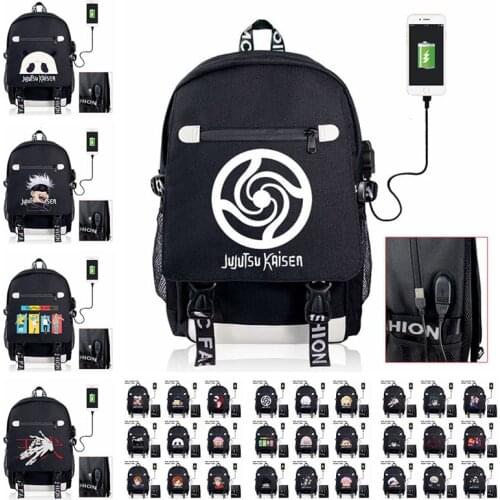 Itadori Yuji Jujutsu Kaisen Anime Nylon School Backpack Bags Men Women Travel Laptop Bags Boys Girls Cosplay Backpacks