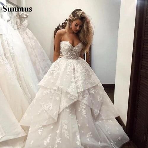 Sumnus Princess Wedding Sumnus Country Wedding Dress Women A Line Sleeveless Lace Appliques Bridal Dress Plus Size Wedding Gowns