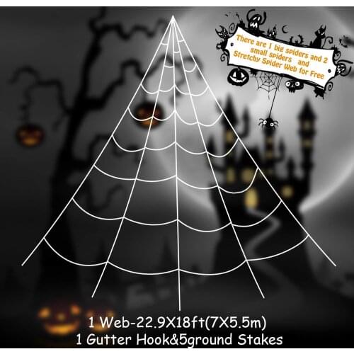 Halloween decorations spider web super large fan net party Easter atmosphere decorate pranks decoration props