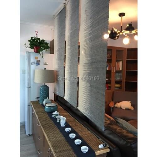 Japanese style Tearoom Ramie Cloth Curtain blinds Partition curtain Zen Vestibule screen Door curtain for living room/Bedroom