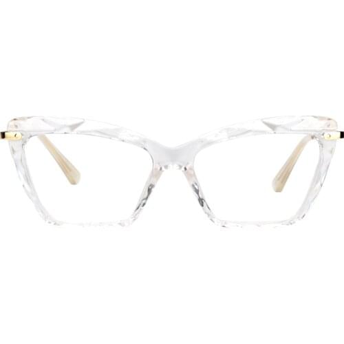 Zeelool Crystal TR90 Cat Eye Glasses Frame with Blue Light Blocking Lens Non-prescription Juliet VFP0270