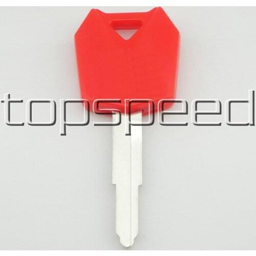 1 Red Blank Key Uncut For Kawasaki Ninja ZX6R ZX10R ZX12R ZRX1200R EN6N Motorcycle