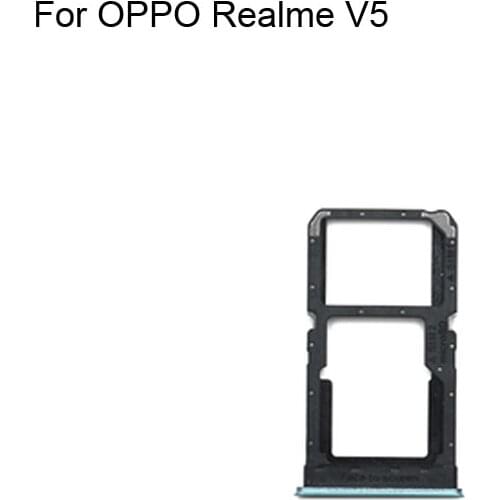 2PCS For OPPO Realme V5 Tested Good Sim Card Holder Tray Card Slot For OPPO Realme V 5 Sim Card Holder
