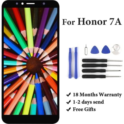 5.7''For Honor 7A LCD Touch Screen ATU LXI L21 Assembly Display Replacement Parts For 7A Free Shipping&Gift