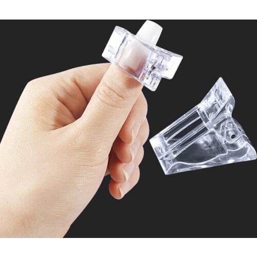 5 Pcs Nail Tips Clip Quick Building UV Builder Gel Assistant Tool DIY Manicure Plastic Extension Clamp