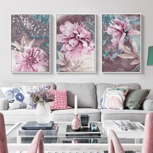 Diamond embroidery Abstract Flowers Picture diamond mosaic Cross Stitch full square Diy diamond painting 3pcs Nordic decoration