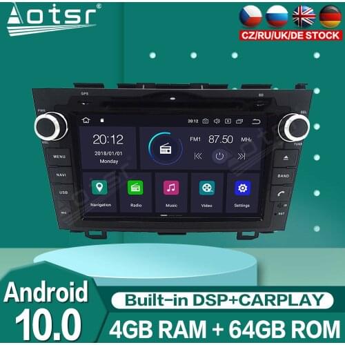 For HONDA CRV 2006-2011 Android 10.0 Carplay PX5/PX6 Audio Radio Car Multimedia Auto Stereo Player GPS Navigation Tape Recorder