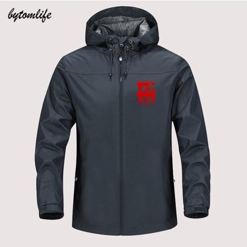 White le cxd coq Winter Jacket Men Lightweight Hooded Zipper Waterproof Coat Windproof Outdoor Sportswear Asian size