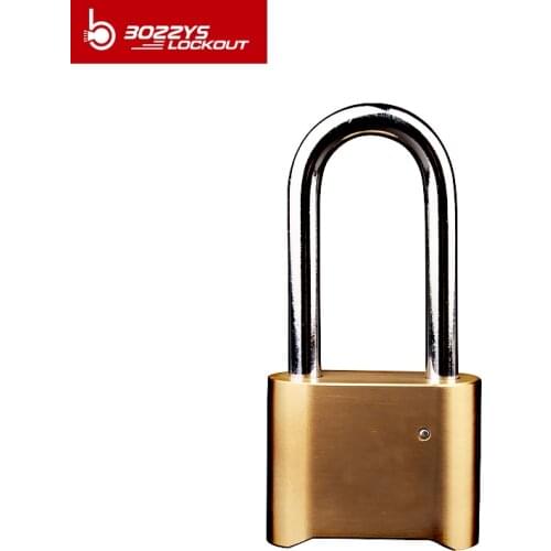 BOZZYS Outdoor Lock 4 Digit Combination Code Long lock Padlock Waterproof Brass Lock Password Padlock LOCK OUT TAG OUT