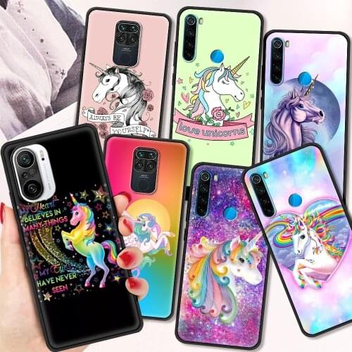 Rainbow Unicorn Shockproof Soft Cover for Redmi Note 7 8 8T 9 9S 10 Pro Luxury Case 7 7A 8 8A 9A 9C TPU Phone Case Shell