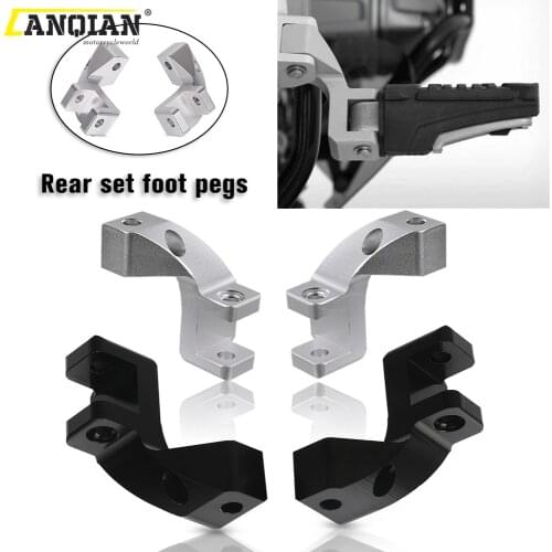 For BMW R1200GS R1250GS ADV R 1200 1250 GS LC Adventure S1000XR Passenger Footrest Relocation Rear Foot Peg Footpeg Lowering Kit