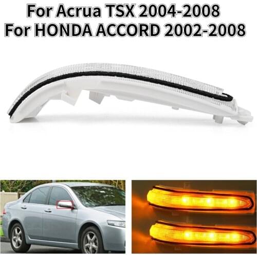 For Honda Accord 2002-2008 For Acrua TSX 2004-2008 LED Turn Signal Light Rea View Mirror Blinker Indicator Lamp 34350-SEA-013
