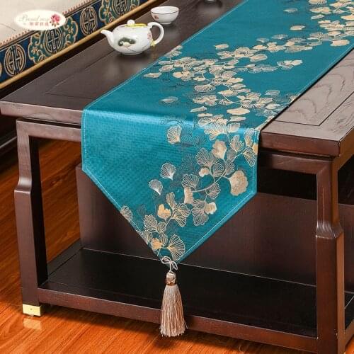 Elegant Table Runner for Home Table Modern Sequin Table Runner for Wedding Decoration Tassel Fringe Table Track Luxury Table