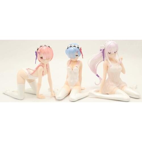12CM Rem Anime Re:Life in a different world from zero Rem Swimsuit Ver PVC Action Figure Figurine Model Toys Gift