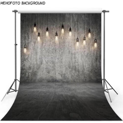 Photography Backdrops Grey Wall Edison Droplight Indoor Photography Background Customized Newborn Photo Studio Backgrounds Cloth