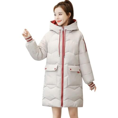 Women Winter Jacket 2021 New Warm Parkas Outerwear High Quality Down Cotton Coat Female Winter Thicken Cotton Padded Jacket 3XL