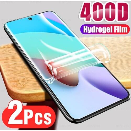 2PCS Full Cover Soft Hydrogel Film Protective For Redmi 10 Prime Transparent HD Front Screen Protection Not Glass Remi 10 Film